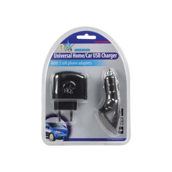 Φορτιστής Αυτοκινήτου HQ  P.SUP.USB404 Universal Home/Car Charger
