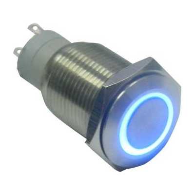 ΔΙΑΚΟΠΤΗΣ Φ16mm 12V με ΛΕΥΚΟ ΦΩΤΙΣΜΟ