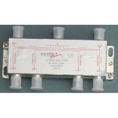 Διακλαδωτής 6 Εξόδων Silver