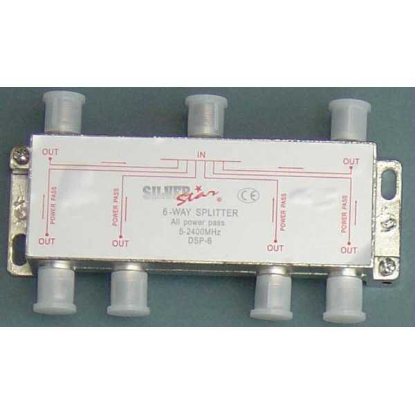 Διακλαδωτής 6 Εξόδων Silver