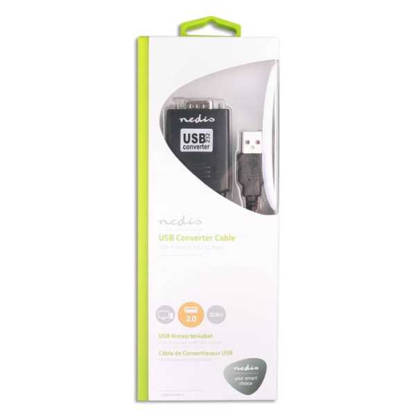 Μετατροπέας USB-A αρσ. σε RS232 αρσ. USB 2.0 καλώδιο 0.9 m