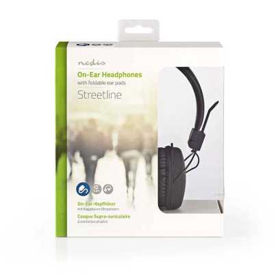 NEDIS HPWD1100BK On-ear ακουστικά με καλώδιο