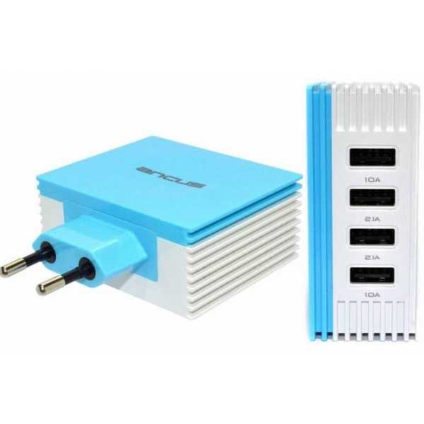 Ancus Multi Charger Φορτιστής Ταξιδίου  4 Usb 4.2A