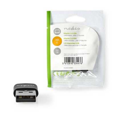 Αντάπτορας USB-A  2.0 αρσ. - USB-C θηλ.