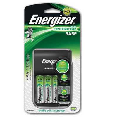 Φορτιστής μπαταριών 4 θέσεων Energizer Βase + 4 επαναφορτιζόμενες μπαταρίες ΑΑ