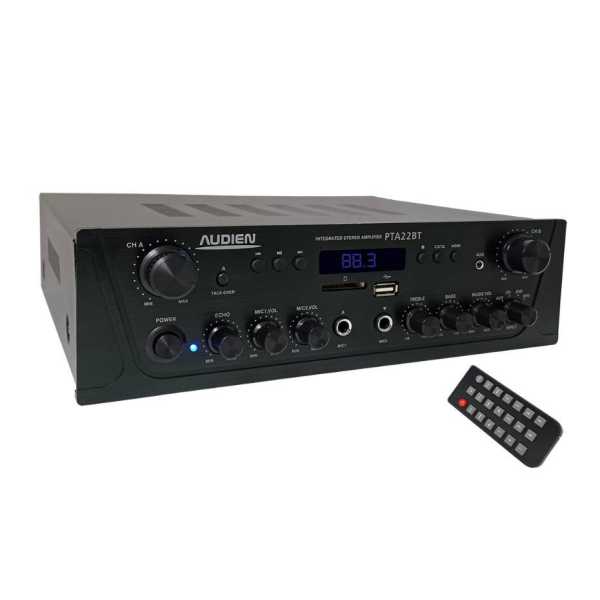 Audien Ολοκληρωμένος Ενισχυτής Hi-Fi Stereo PTA22BT Μαύρος
