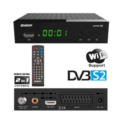 EDISION PROTON S2 Ψηφιακός Δορυφορικός δέκτης FTA DVB-S2