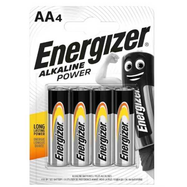 Μπαταρία Αλκαλική Energizer Alkaline Power LR6 size AA 1.5V Τεμ. 4