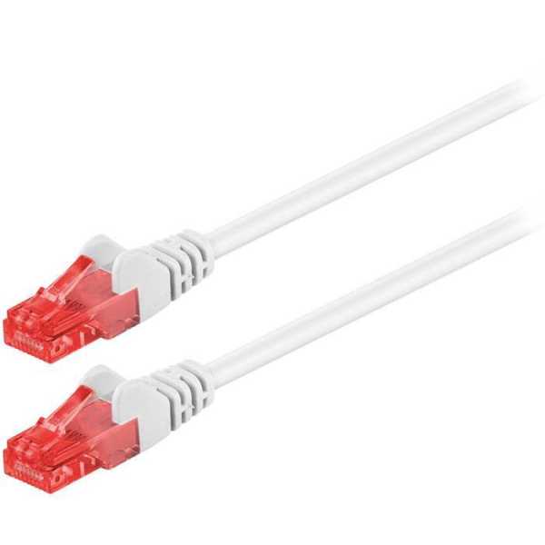 Καλώδιο CAT 6, U/UTP patchcable, 0.25m λευκό