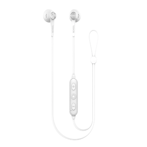 Ακουστικά Bluetooth με μικρόφωνο Magnetic -  YISON E13-WH Λευκά
